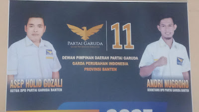 DPD Partai Garuda Provinsi Banten Nyatakan 90 Persen Kuota Caleg Sudah Terpenuhi