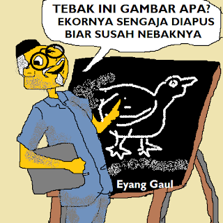 gambar ilustrasi humor kocak antara pak guru matematika vs siswa sma