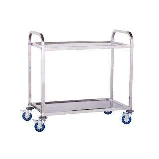 Location : Réf.: 0490 - Chariot de service 2 plateaux. AD HOC SONO, Alsace, Haut-Rhin, Colmar, Obermorschwihr.