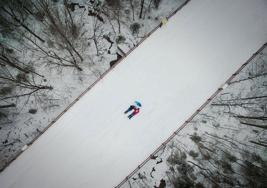 These Are The 35 Best Pictures Of 2016 National Geographic Traveler Photo Contest - Selfie Taken With A Drone, New Hampshire, United States