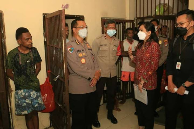 Komnas HAM RI Kunjungi Polresta Jayapura Tinjau Ruang dan Pelayanan Terhadap Tahanan