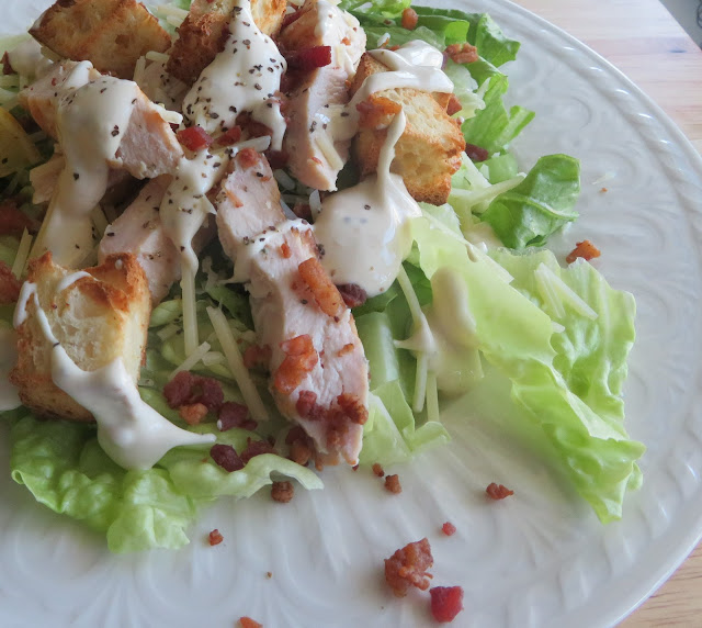 Grilled Chicken Caesar Salad for Two