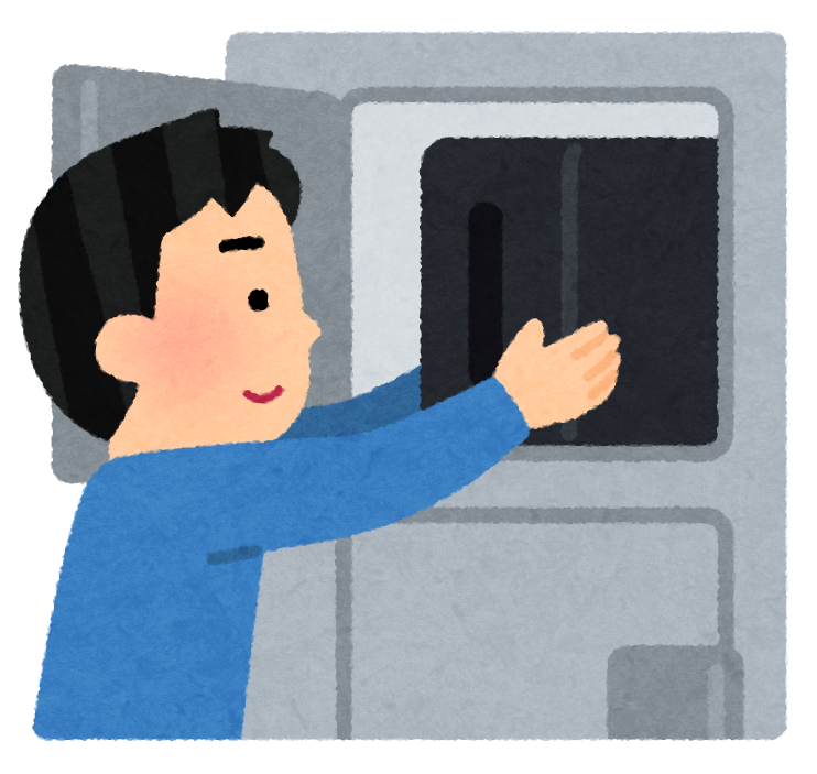 ロッカーに荷物をしまう人のイラスト 男性 かわいいフリー素材集 いらすとや