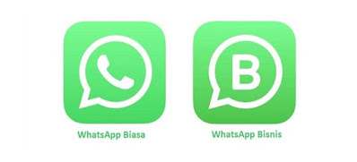Logo whatsapp biasa dan whatsapp bisnis