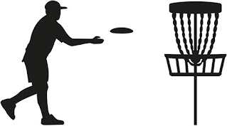 disc golf player silhouette