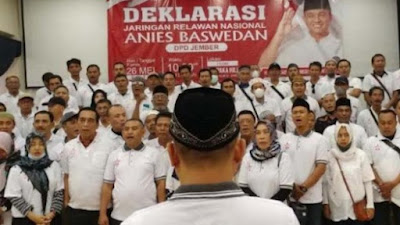 VIRAL! Ribuan Orang di Jember Mendaftar Jadi Relawan Anies Baswedan, Termasuk Kader dari 6 Partai Politik