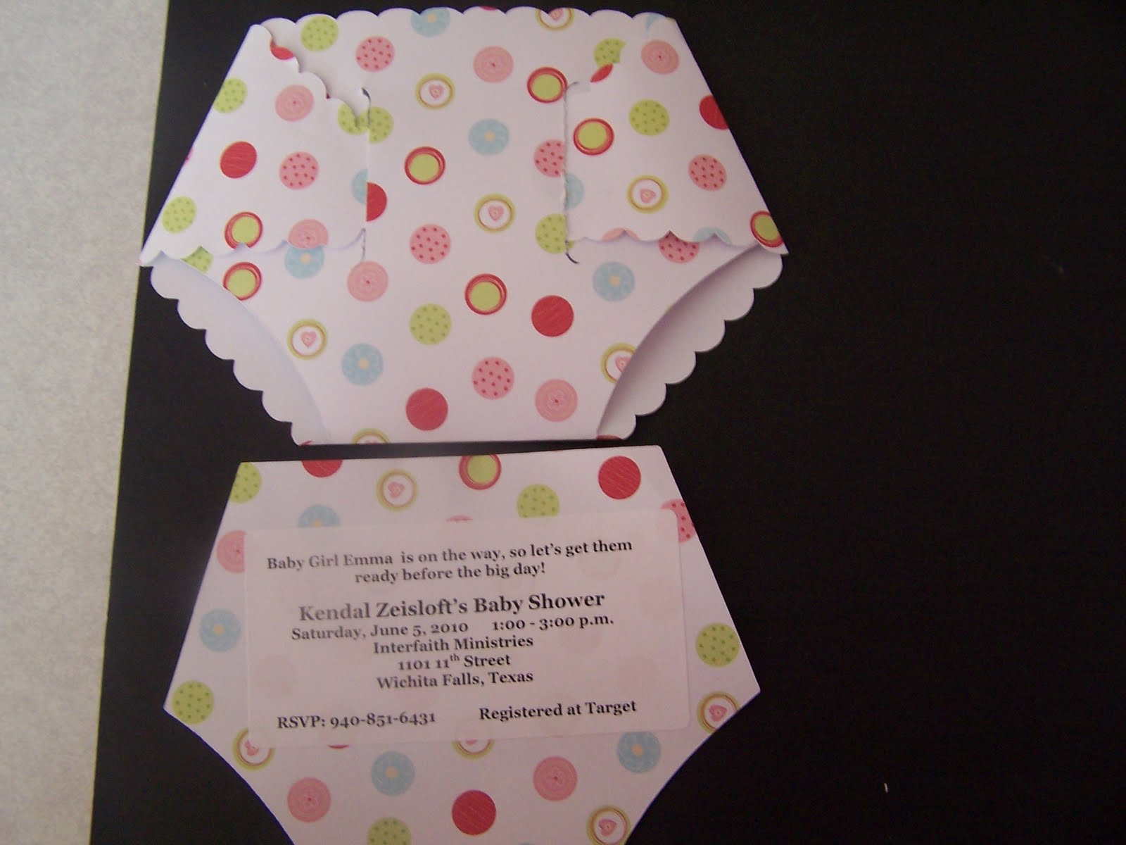 ... baby invitation that i wanted to make for my two sister in laws baby