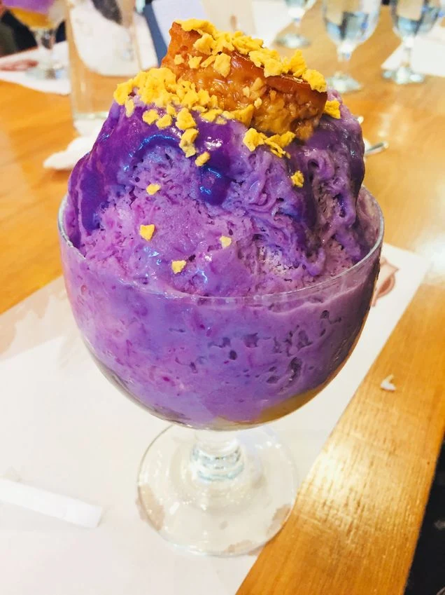 Kuya J restaurant ube halo-halo