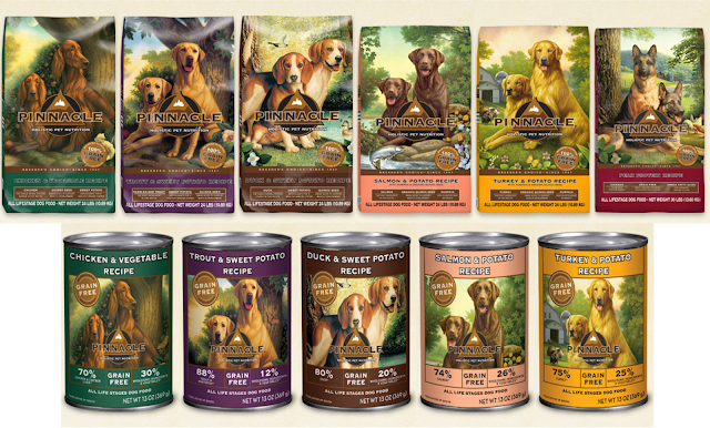 grain free dog foods in wet and dry varieties