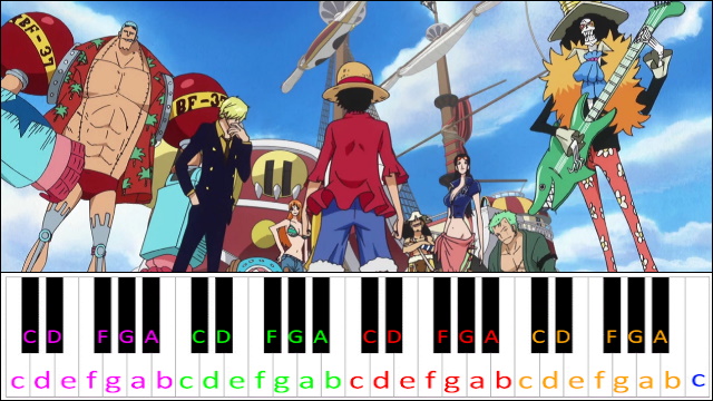 We Are One Piece Op 1 Hard Version Piano Letter Notes