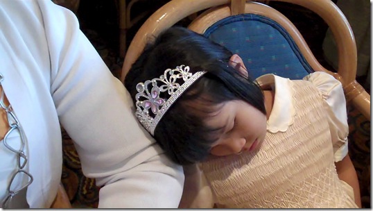 First dinner and Maisie sleeps  D