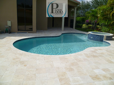 #travertinepavers #pooldeck