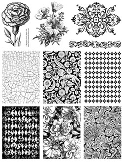 Background Rubber Stamps