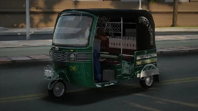 GTA San Andreas CNG Auto Rickshaw For PC GTA San Andreas CNG Auto Rickshaw For PC