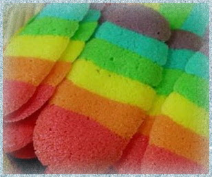 Resep Cara Membuat Lidah Kucing Pelangi (Rainbow)