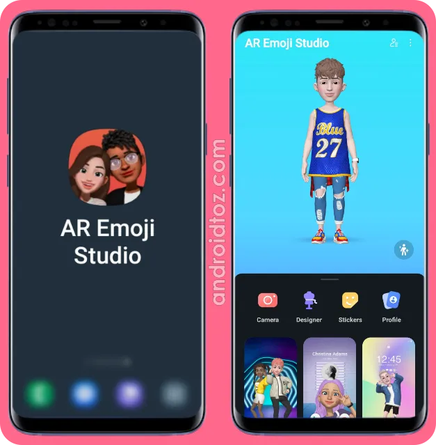 AR Emoji Studio App and User Interface