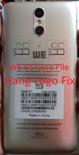 WE S1 Firmware Care File Download