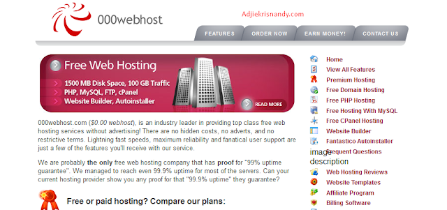 hosting domain adjie krisnandy