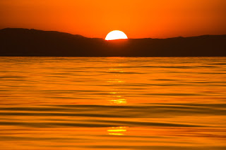 Puesta de Sol en el Mediterráneo, Estrecho de Gibraltar