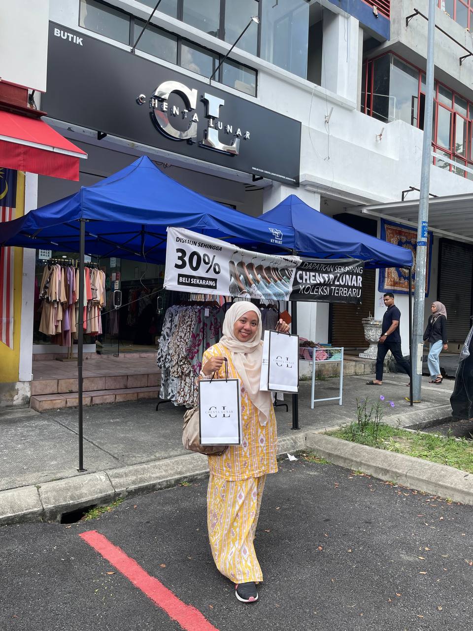 Ini Kali Shopping Baju Raya 2023 di Butik Chenta Lunar, Shah Alam