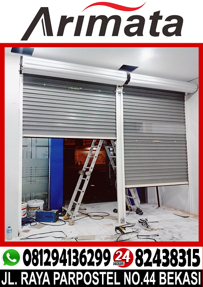 gambar harga rolling door one sheet full perforated