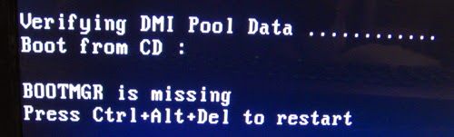 حل مشكلة رسالة Bootmgr Is Missing في الويندوز بدون فورمات