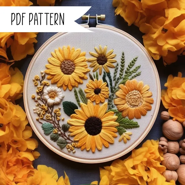 Sunflower Floral Pattern