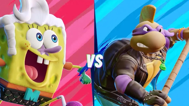 SpongeBob Vs. Donatello in 'Nickelodeon All-Star Brawl 2'