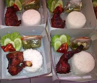 Gambar Nasi Kotak Ayam Bakar