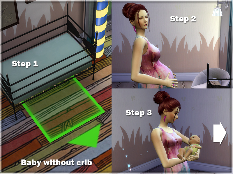 Sims Studio Baby And Crib