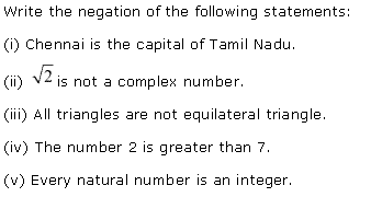 Solutions Class 11 Maths Chapter-14 (Mathematical Reasoning)