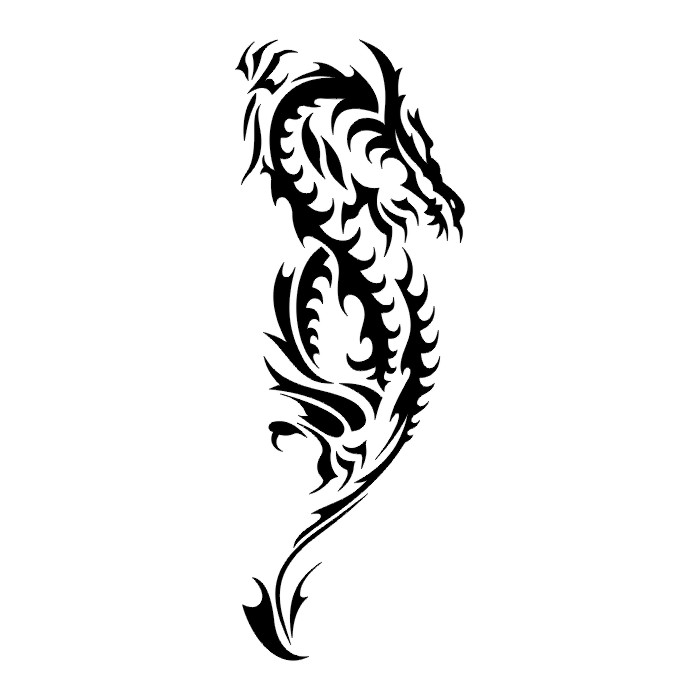 tribal dragon tattoos for men