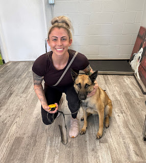 Maj. Canada and Nash at a training center in California. (Photo credit: Maj. Amanda Canada, Joint Base Lewis-McChord, Madigan Army Medical Center)