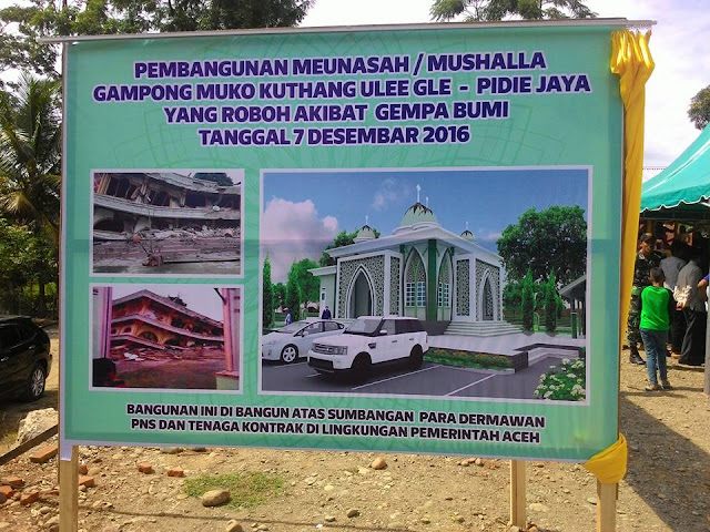 pembangunan meunasah Meuko Kuthang