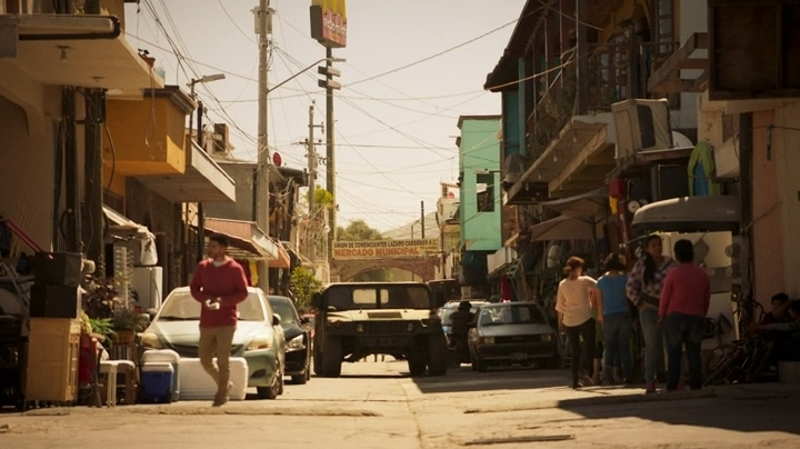 Mayans MC City scene in the market