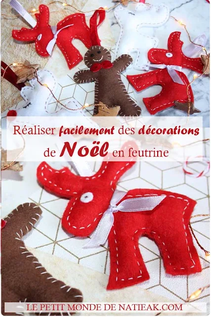 décorations de Noël en feutrine