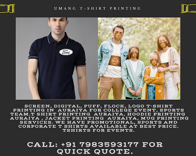 T-Shirt Printing in  Umang T Shirt Printing Printing - Services - Auraiya, Uttar Pradesh  Men T-Shirts in Auraiya  Auraiya  T Shirt Printers in Auraiya