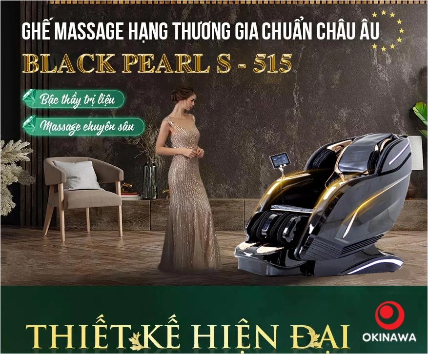 Ghế massage OKINAWA BLACK PEARL S - 515