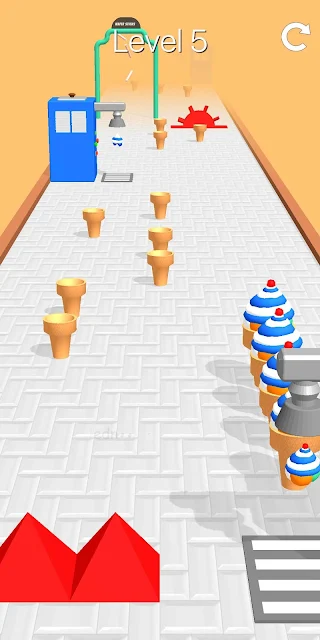 لعبة Ice Cream Stack Run | لعبة مصنع الأيس كريم وخط الإنتاج المجنون ألعاب أوفلاين