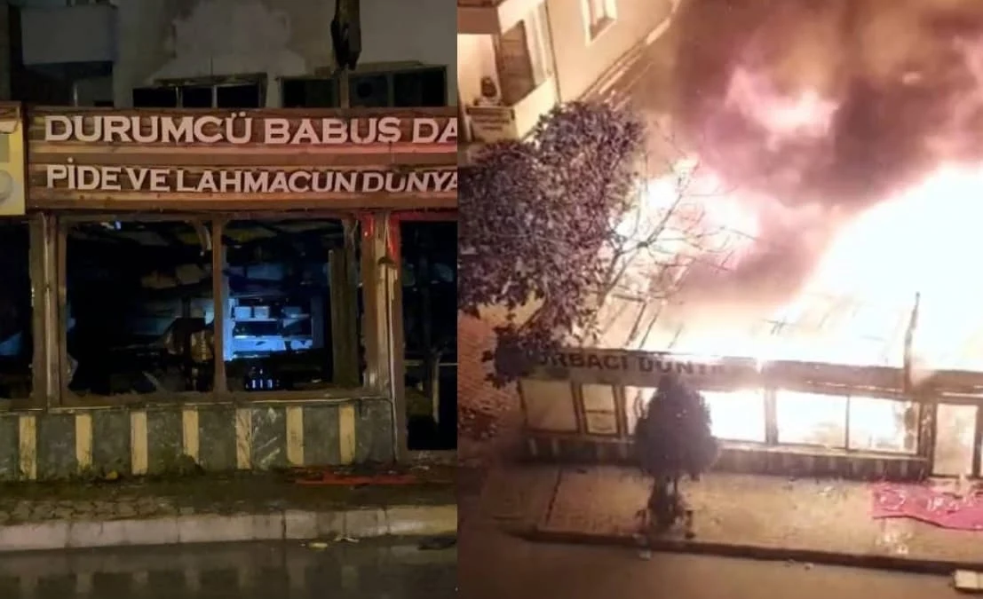 Yenidoğan'da restoran yangını