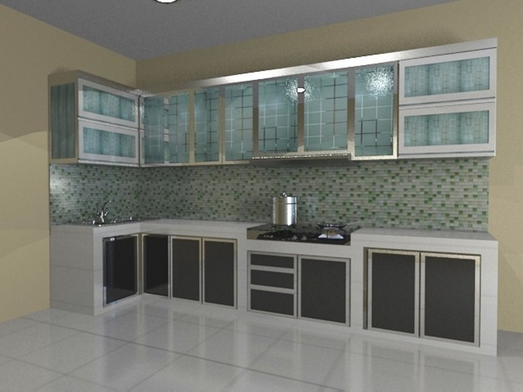 kitchen set bahan aluminium 1