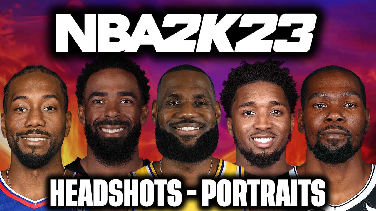 NBA 2K23 Headshots Portraits All 30 NBA Teams Pack