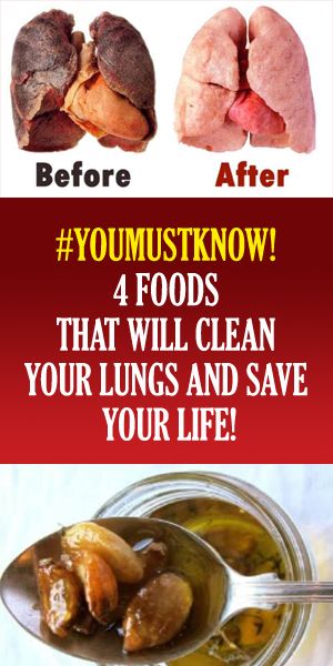 4 Foods That Will Clean Your Lungs And Save Your Life!