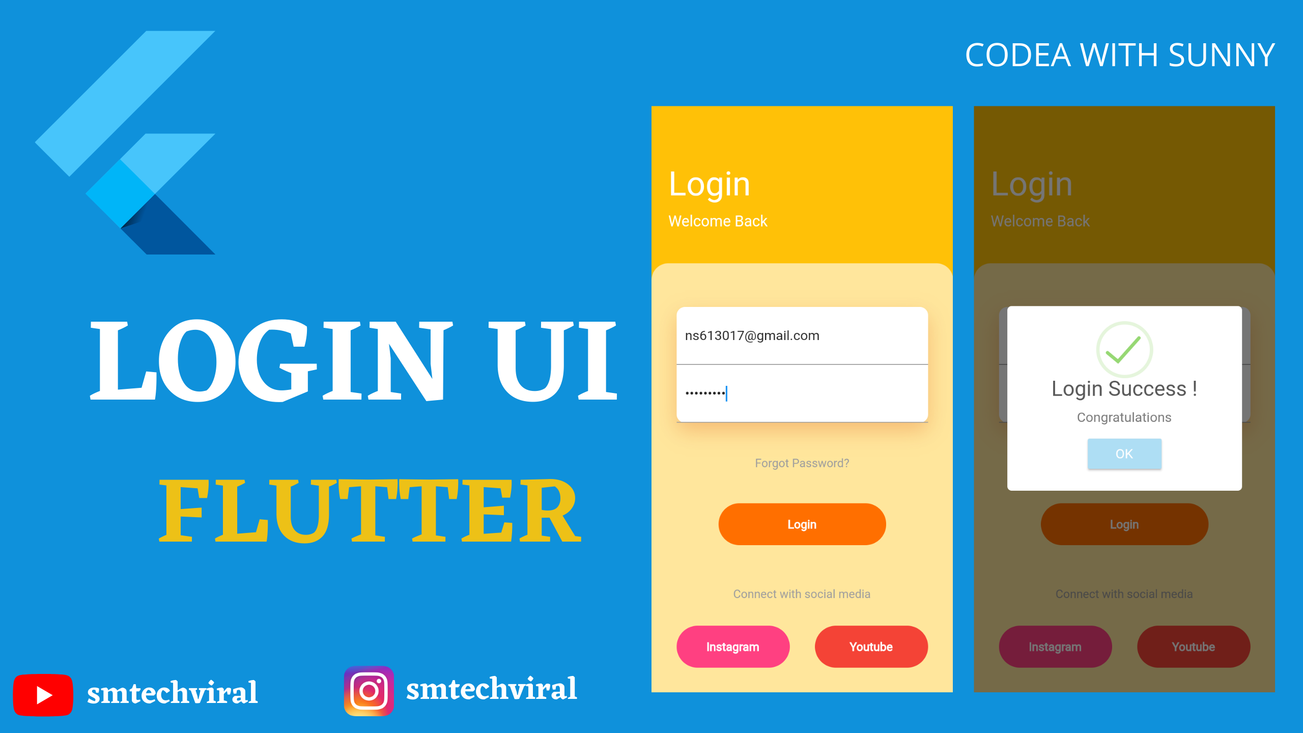 Flutter Login and Registration Design | Flutter UI
