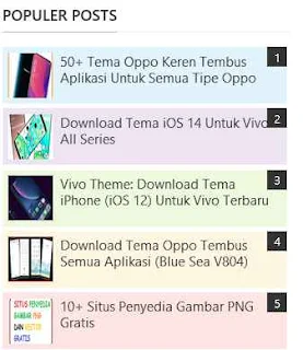 Kumpulan Widget Populer Post Keren Responsif Untuk Blogger