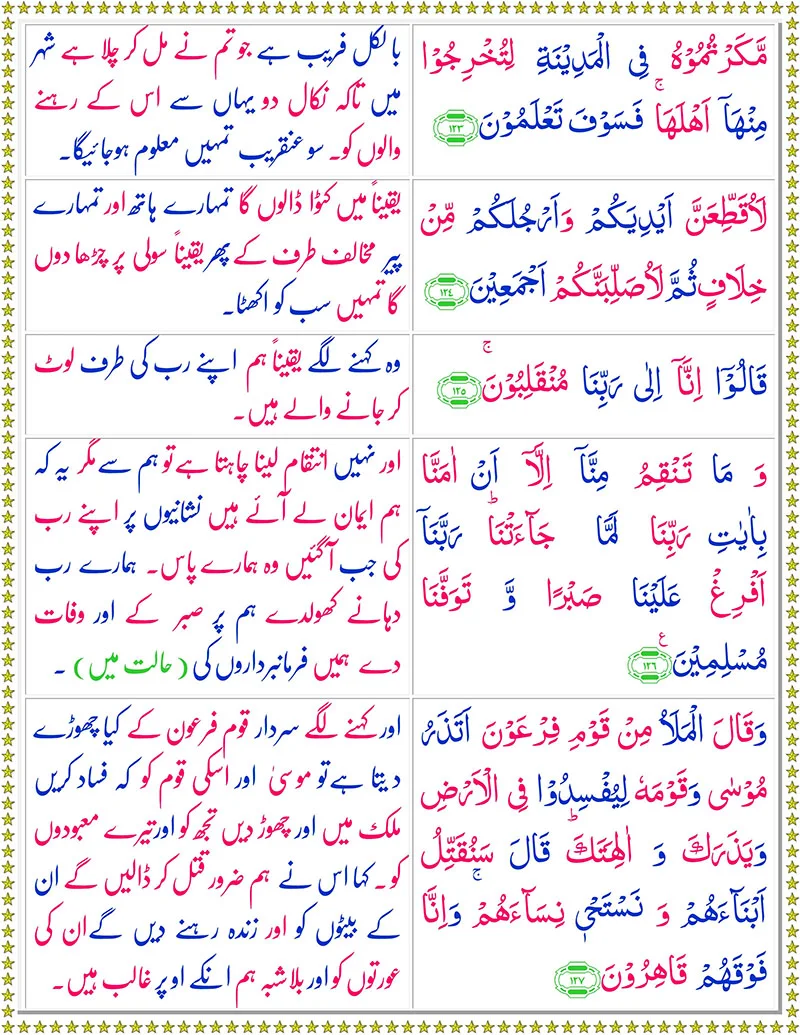 Surah Al-A’raf with Urdu Translation,Quran,Quran with Urdu Translation,