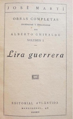 Portada de Lira guerrera, libro publicado por la editorial Atlántida