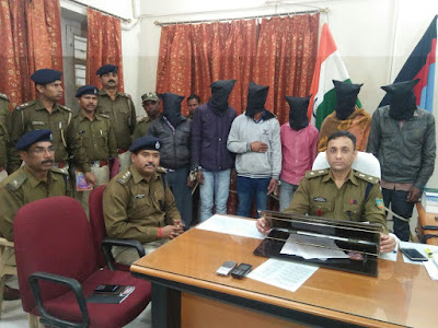 पुल निर्माण एजेंसी से रंगदारी मांग रहे गिरोह को पुलिस ने दबोचा, पांच गिरफ्तार 