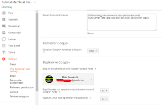 Cara Setting Menu-Menu Dasar di Blog Blogspot