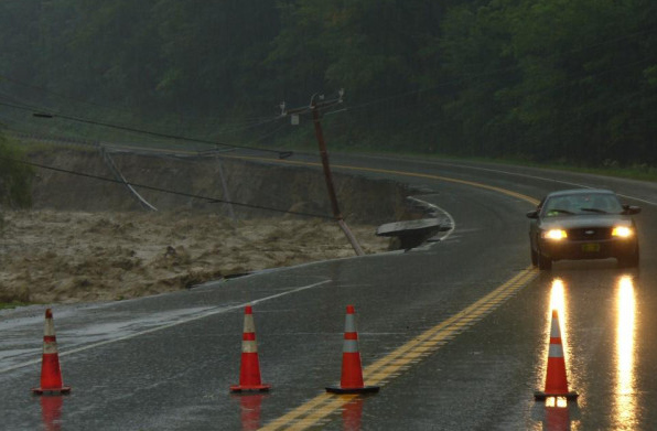 Hurricane Irene Destruction in America